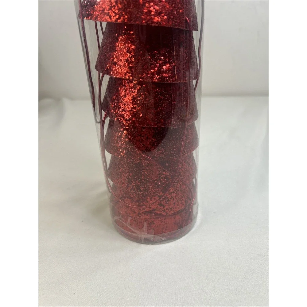NIB Meri Meri 8 Glitter Pom Pom Santa Hats Use For Parties & Photos